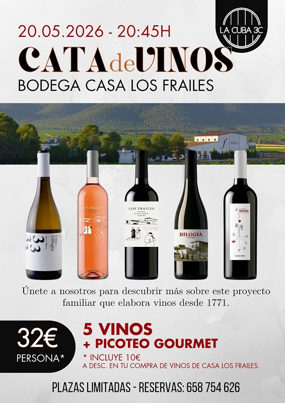 cata de vinos Casa los Frailes